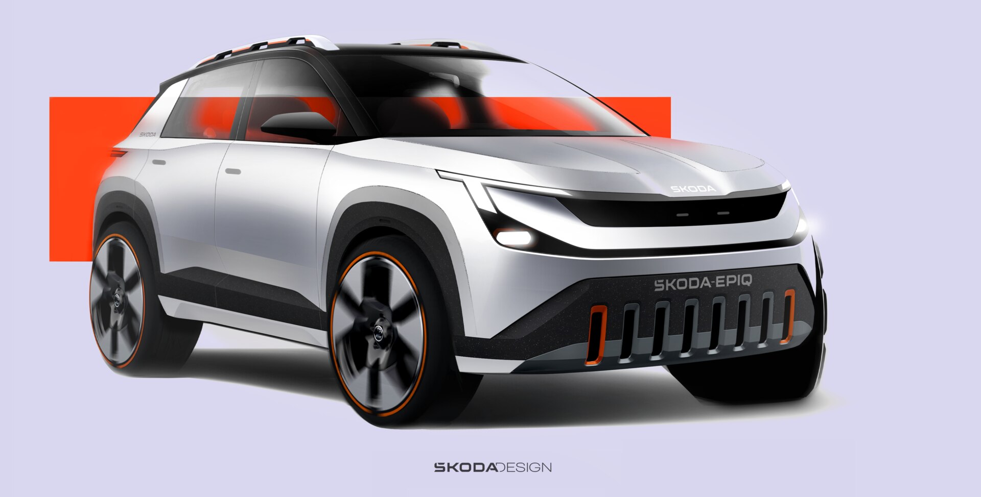 Schets Stads-suv Skoda Epiq