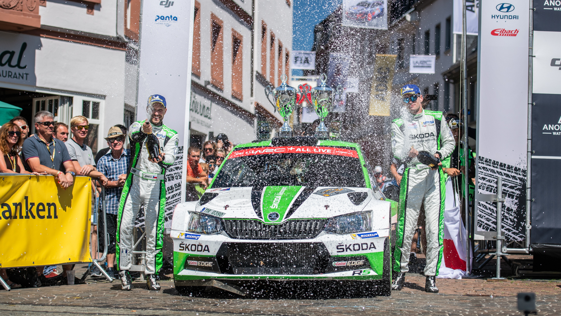 ŠKODA FABIA R5 podium